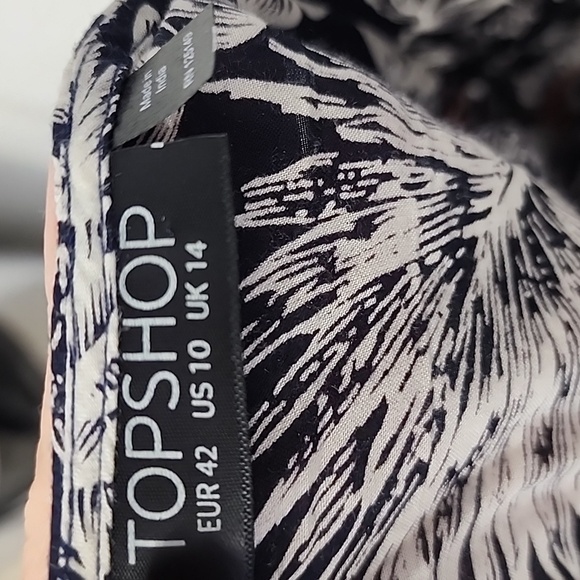 Topshop printed and embroidered summer dress, size 10 - Picture 5 of 5